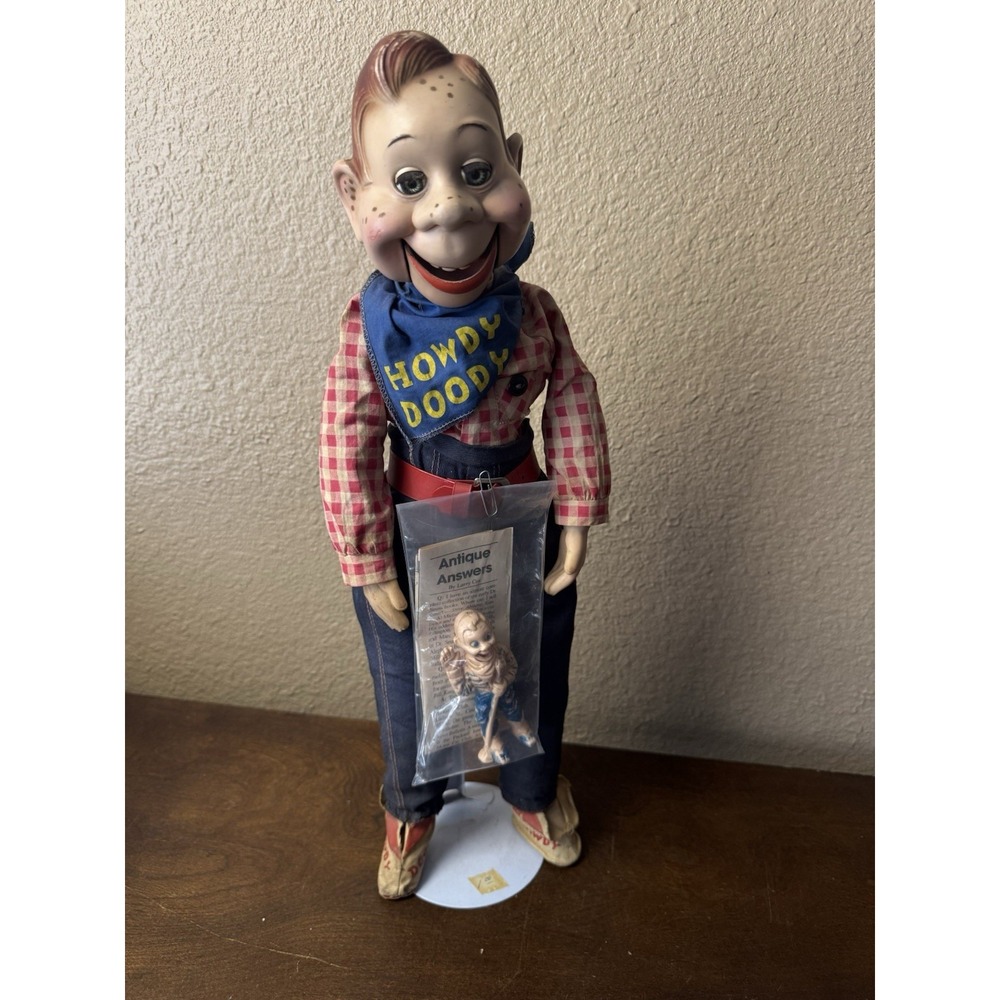 Original Howdy Doody Doll 1950s - 137 With Extra Small Howdy Doody